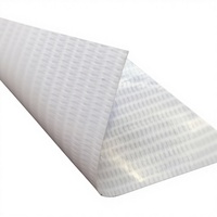 Bannière en PVC blanc 280 g/m², surface brillante, impression numérique, laminée à chaud, pour publicité extérieure/intérieure