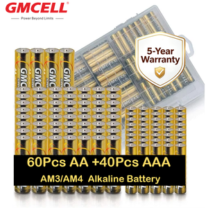 Batería alcalina LR03 LR6 de 1.5V AA AAA AM3/AM4 en oferta para electrodomésticos, juguetes, electrónica de consumo y controles remotos - Product Image 1