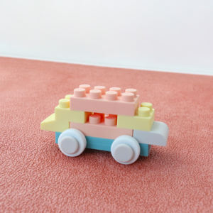 Paisen nuovo colorato Silicone costruzione giocattolo Set per bambini Patio pezzi vibranti costruzione interattiva divertente per bambini Stacking auto CE - Product Image 6