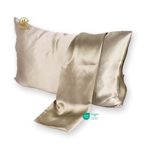 Nuova Federa Personalizzata <span class=keywords><strong>in</strong></span> 100% <span class=keywords><strong>Seta</strong></span> di Gelso 22 Momme <span class=keywords><strong>in</strong></span> Pura <span class=keywords><strong>Seta</strong></span> con Scatola Regalo a Busta - Product Image 1