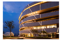 Sayyas SCW60 Mur-rideau composite en verre et bois d'aluminium de qualité supérieure, système de vitrage écologique certifié Energy Star, villa moderne