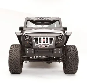 Short style grumper armor front bumper factory price for jeep wrangler jk