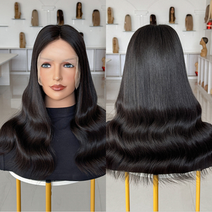 Natural Human Hair <b>Wigs</b> Glueless Body Wave Unprocessed Virgin <b>Wig</b> for White Women Lace Frontal Human Hair <b>Wig</b> #NA - Product Image 1