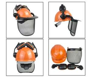 <span class=keywords><strong>Casque</strong></span> <span class=keywords><strong>de</strong></span> sécurité anti-coupure pour l'industrie forestière : Ensemble <span class=keywords><strong>de</strong></span> protection faciale en maille métallique et <span class=keywords><strong>de</strong></span> protège-oreilles - Product Image 6
