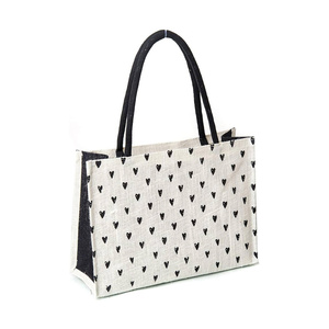 Sac fourre-tout élégant en jute, texture lisse, intérieur spacieux, design léger, fermeture éclair, poignées pour les courses et le transport quotidien - Product Image 1