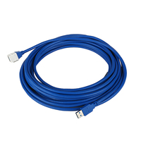 Kabel Ekstensi USB 3.0 Kecepatan Tinggi, Female ke Male, hingga 50 Meter, dengan Jack Keystone Berlapis Nikel