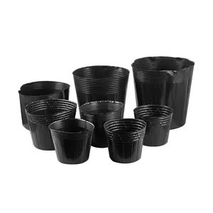 Cheap Price Customized Black Bonsai Plastic Plant Nursery Pots For Plants