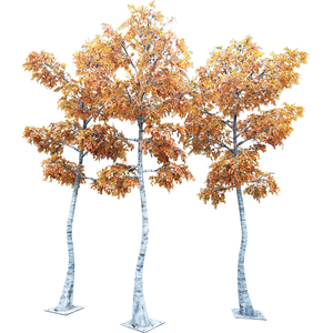 Albero <span class=keywords><strong>di</strong></span> Betulla Bianca Artificiale per Giardino in Fibra <span class=keywords><strong>di</strong></span> Vetro Resistente ai Raggi UV Durevole Ecologico per Decorazione Architettonica - Product Image 4