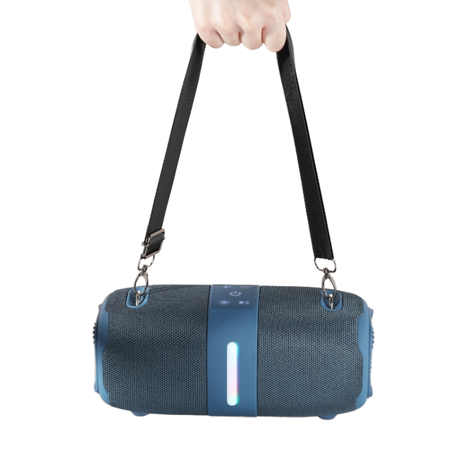 Fashion New Style Portable Wireless Speaker RGB LED USB Rechargeable Battery Operated Supports TF/Micro SD Card for Outdoor Use