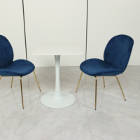 Ensemble de table à manger de restaurant de luxe chaise de salle à manger moderne à 2 places pour café et hôtel