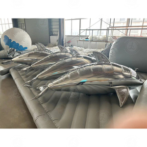 Toptan şişme okyanus balığı balon oyuncak Fly Air balonlar helyum şişme uzaktan kumanda yunus merkezi açılış etkinlikleri için - Product Image 5