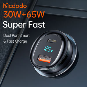 <span class=keywords><strong>Cargador</strong></span> de Coche Doble Puerto Nuevo de 95W PD Tipo C + USB, 65W + 30W, Carga Rápida para Portátil, Pantalla Digital, para <span class=keywords><strong>iPhone</strong></span> y <span class=keywords><strong>Mac</strong></span> - Product Image 4