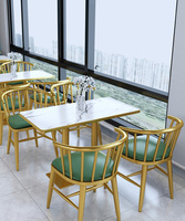 Design Esstische und Stühle Kommerzielle Kombination Catering Dessert Fast Food Restaurant Coffee Shop Garden Outdoor