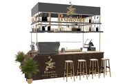 Présentoir de boissons et café, style américain, design moderne, idéal pour les centres commerciaux