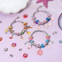 Kits de fabrication de bijoux DIY pour enfants avec de la résine, bracelet et collier en art de la résine, boîte cadeau créative pour les faveurs de fête