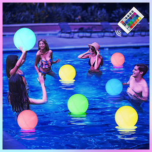 Grande Palla da Spiaggia Gonfiabile Personalizzata con LED, Palla Luminosa Galleggiante per Piscina con Luci Cangianti - Product Image 5