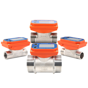 Compteur de débit à turbine à pales rechargeable par batterie de marque Dijiang, capteur de débit en acier inoxydable ZJSUS-BT01-DN15-50 - Product Image 1