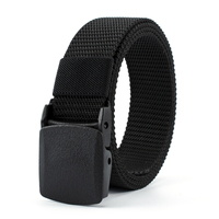 Fournitures d'usine Sports Loisirs Boucle en plastique 3.2cm Ceinture Nylon Tissu Ceinture tactique pour hommes