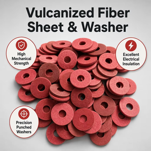 Lámina Roja de Papel de Fibra Vulcanizada UL94 V0, Aislante Ignífugo para Juntas de Motor, Corte Personalizado CNC, Directo de Fábrica - Product Image 5