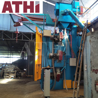 Machine de sablage à billes de type cintre pour pièces moulées, élimination de la rouille, fabrication chinoise