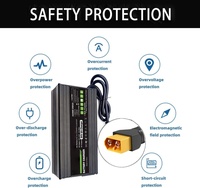 Chargeur de batterie au lithium LiFePO4 72V 5A pour chariot de golf, vélo électrique, fauteuil roulant, bateau, chariot élévateur, chargeur de batterie Lipo Lifepo4 87.6V