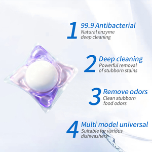 Lessives en dosettes écologiques, à base de plantes, sans phosphates, sans parabènes, compatibles fosses septiques, pour lave-linge HE et tous les types de lavage/nettoyage - Product Image 3