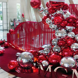 PVC gương bóng phản chiếu bóng Inflatable treo nổi đầy màu sắc lớn sân khấu thanh tổ chức sự kiện Đảng trang trí không khí khuôn bóng - Product Image 4