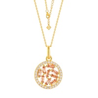 Collier pendentif en moissanite en argent 925 plaqué or 18 carats, bijoux fins personnalisés QX OEM, bijoux de mode pour femmes