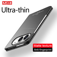 Coque de protection arrière pour Apple iPhone Duo, ultra-fine, mate, en PC rigide, anti-traces de doigts, antichoc, pliable, étui pour téléphone Duo