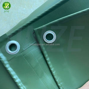 Ignifuge 450 Gsm 620 Gsm 650gsm 700gsm 800 Gsm <span class=keywords><strong>900g</strong></span> 0.55mm Couleur verte 6x4 m 20x20 1000d Bâche en <span class=keywords><strong>PVC</strong></span> avec oeillet 4x5 - Product Image 1