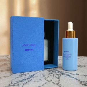 Wholesale 60ml Skincare Glass Dropper Bottle with Pipette Empty Round Design Eye <b>Drop</b> Use Includes <b>Box</b> - Product Image 1