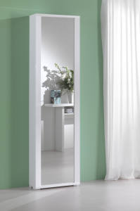 Estante de almacenamiento para sala de estar, mueble con puerta de espejo, Zapatero de madera, organizador para el hogar, venta al por mayor - Product Image 2