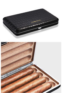 Approvisionnement direct d'usine Étuis à cigares en cèdre espagnol Étui à cigares <span class=keywords><strong>Cuba</strong></span> en cuir de voyage de style classique - Product Image 2