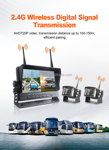 7-10 "2.4G AHD kỹ thuật số không dây xe tải DVR đảo ngược sao lưu phía sau xem máy ảnh đầy đủ hệ thống với màn hình cho Trailer/xe buýt/<span class=keywords><strong>RV</strong></span>/pickups - Product Image 3