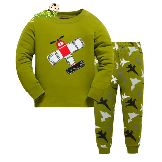 Pijama de algodón OEM para niños de 3 a 8 años, 028
