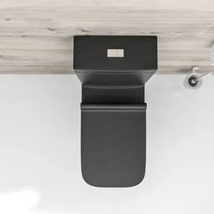 Inodoro de cerámica de dos piezas para hoteles Diseño moderno Drenaje S-Trap Stock barato - Product Image 1