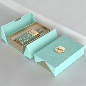 Wholesale Luxury Custom Double-Door <strong>Magnetic</strong> Recycled Materials Rigid Book Shaped Paper Box Hot Stamping Die Cut Matt Lamination - Product Image 2