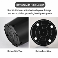 Pot de plantation pour myrtilles, pot à fond bombé avec couvercle en feuille de polycarbonate, épaissi pour une durabilité accrue, facile à retirer