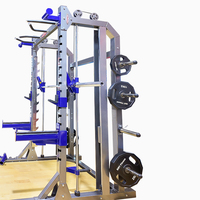 Rack de musculación de alta resistencia con barra de dominadas integrada y soportes para discos de pesas para entrenamiento de cuerpo completo