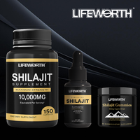 Lifeworth Puissance maximale Shilajit naturel pur pour hommes Métabolisme Énergie Soutien immunitaire Shilajit Gouttes sèches