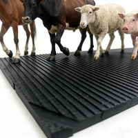 Tapis d'entraînement intérieur souple et résistant aux chocs en caoutchouc pour bétail, vaches, moutons, chevaux, service de découpe, antidérapant, taille personnalisable