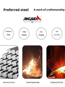 Jingsida Housse de motoculteur <span class=keywords><strong>manuelle</strong></span> de qualité supérieure, râteau traditionnel avec houe en acier intégrée pour le déchaumage du sol - Product Image 4