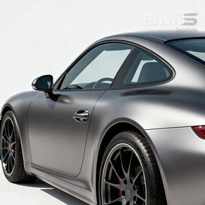 Satin Metallic Glossy <span class=keywords><strong>Gunsmoke</strong></span> Grey Fácil de limpiar Película de cambio de color Car Wrap Película de vinilo Instalación rápida - Product Image 4