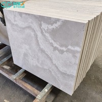 Dalles et Plaques de Marbre Blanc en Bois Authentique HZX – Revêtement de Sol et Façades Modernes en Pierre Naturelle Premium, Étanche et Poli pour Villas