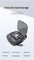 Kit de Cable de Datos USB Tipo-C de 65W 3A, Carga Rápida, 6 en 1, Adaptador de Viaje Trenzado, Almacenamiento para Escáner de Código de Barras, Cámara, Teléfonos Móviles