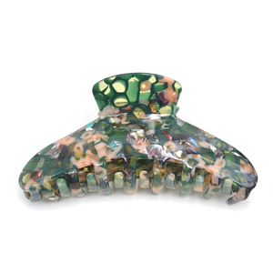 Pinces à <span class=keywords><strong>cheveux</strong></span> géantes antidérapantes XinMei, motif léopard, en acétate biodégradable, effet écaille de tortue, pour femmes aux <span class=keywords><strong>cheveux</strong></span> épais - Product Image 6