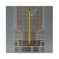 Jouet éducatif DIY compatible avec la base de construction 32x32, thème MOC, parking pour voitures, aéroport, ville, blocs de construction