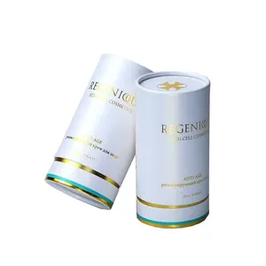 Recycled Custom Tube Printing Round Cosmetic Tube Cylinder Packaging Cardboard Tube Paper Box
