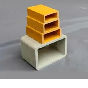 Producto de forma rectangular de fibra de vidrio de alta resistencia Tubo rectangular FRP para 4 pulgadas de diámetro del exportador indio - Product Image 3