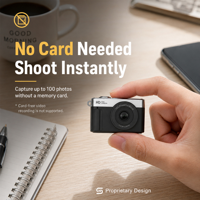 Retro Mini Camera 1080P Full HD Video Recorder Creative Filters Stickers 16X Zoom IPS Screen Small Digital Camcorder Party